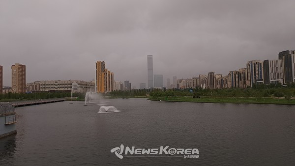 카자흐스탄의 이심강, Ishim River @뉴스코리아 손다희 특파원