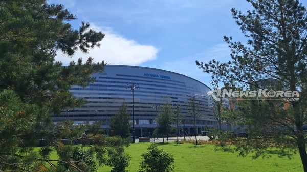 제5회 월드노마드게임 준비가 한창인 아스나타 풍경, 아스나타 아레나 @뉴스코리아 손다희 특파원