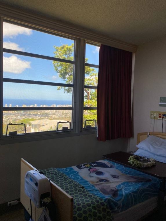 이 전 대통령이 입원했다 서거한 마우나라니 병원의 202호 병실 모습. @트루스포럼 홈페이지