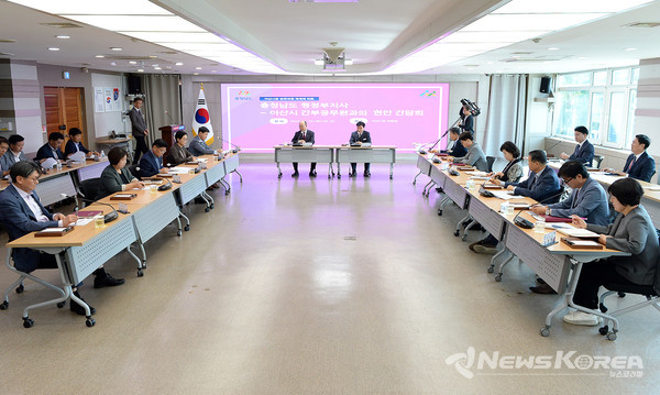 김기영 충청남도 행정부지사, 10일 아산시청서 간부 공무원 간담회를 가졌다., @충청남도