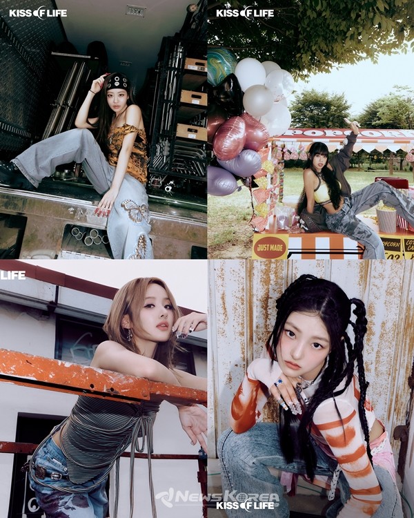 그동안 이들의 음악적 화두였던 '자유'를 뛰어넘어 '몰입'이라는 새로운 키워드를 이야기하는 키스오브라이프(KIOF) 개인 콘셉트 포토   @S2엔터테인먼트