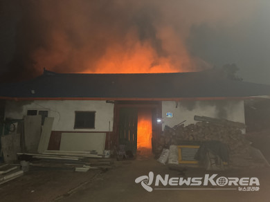 석근리 주택 화재 현장 사진 @평택 소방서