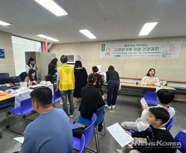 수원시가 ‘찾아가는 닥터 버스’를 운영하고 있다. @수원시