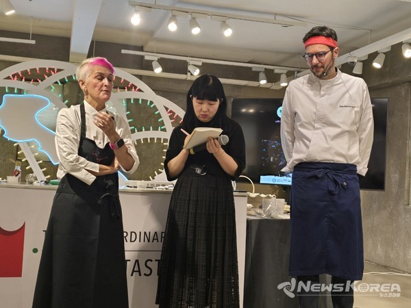 세계적인 셰프인 크리스티나 바워만과 파브리치오 페라리 셰프가 참여했다.. @충남도립대학교