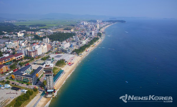 보령 대천 해수욕장 전경 @충청남도