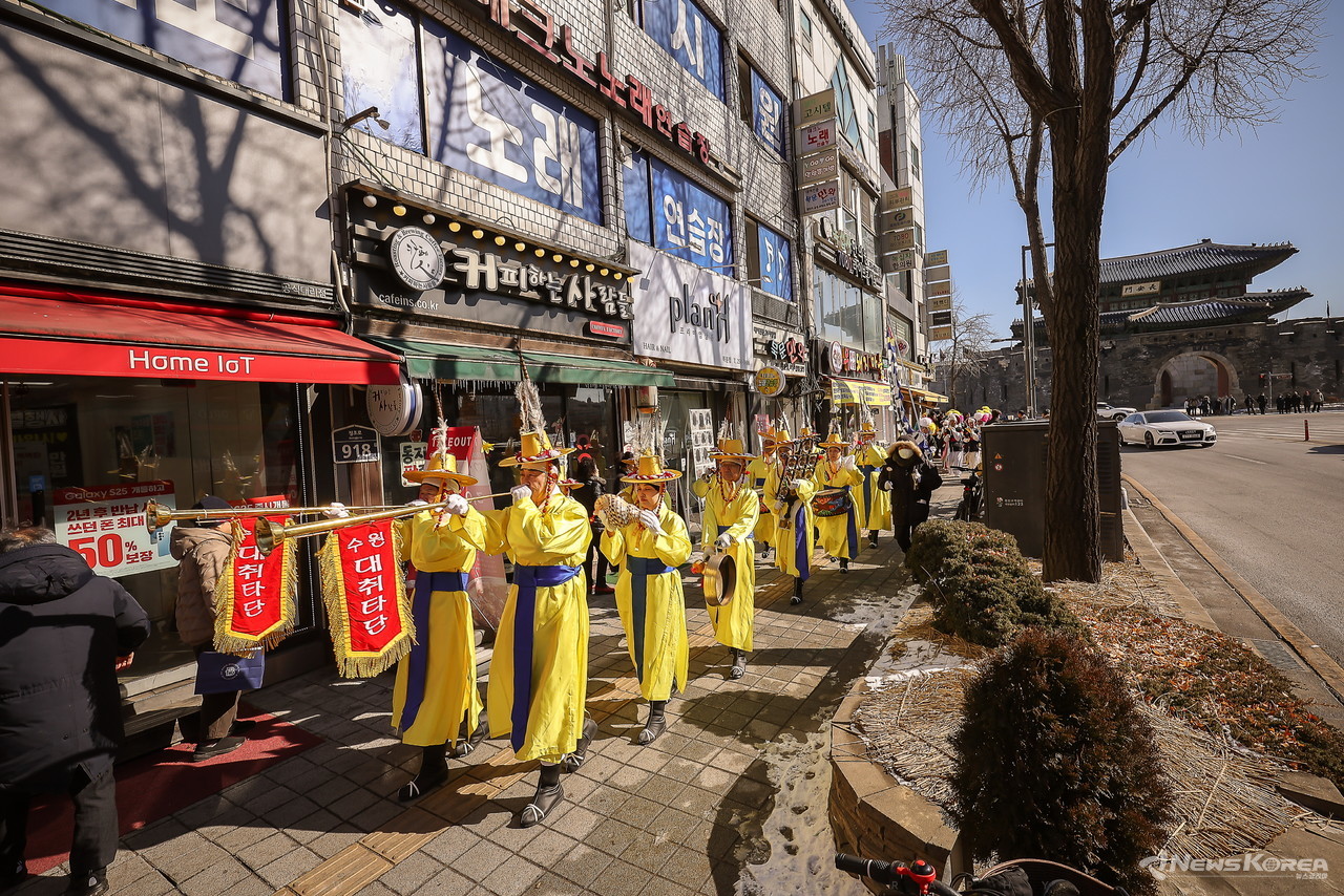 수원농악단 정월대보름 길놀이 행사 @수원농악단