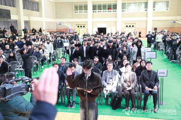 충남도립대학교의 제28회 입학식이 열렸다., @충남도립대학교
