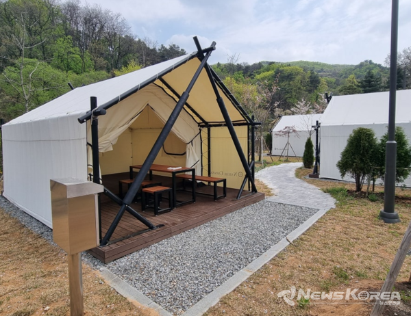 태학산자연휴양림 가족바비큐장이 오는 4월 2일 재개장 한다. @천안시