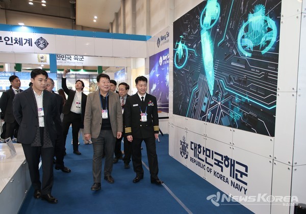 오성환 당진시장이 드론쇼코리아 행사장을 찾았다  @당진시