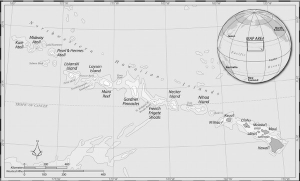 하와이 제도 지도  @팜투어