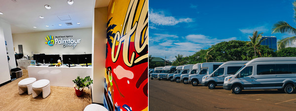 팜투어 하와이 라운지와 전용 셔틀버스   @팜투어