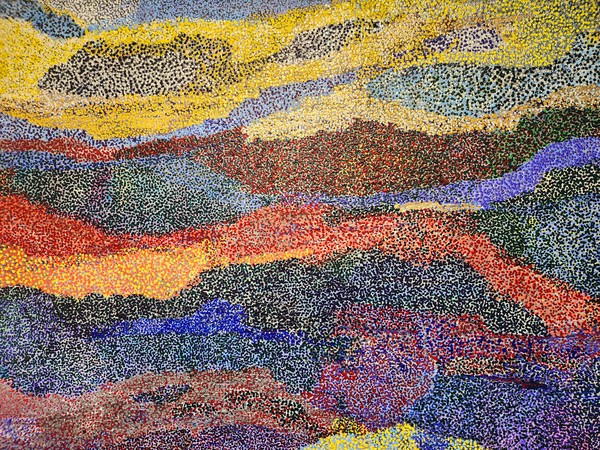 우주는 에너지의 창출 공간이며, 이러한 에너지를 화폭에 담아내고자 했다.  @뉴스코리아 허승규 기자