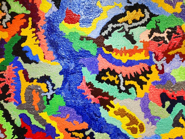 작품을 통해 관람객이 에너지를 느끼고 삶의 충전을 얻을 수 있도록 의도했다.  @뉴스코리아 허승규 기자