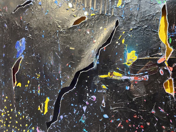 갤럭시의 완성된 형태를 표현한 작품으로, 앞서 표현한 새로운 갤럭시의 형성과정을 거쳐 완성된 모습을 담았다.  @뉴스코리아 허승규 기자