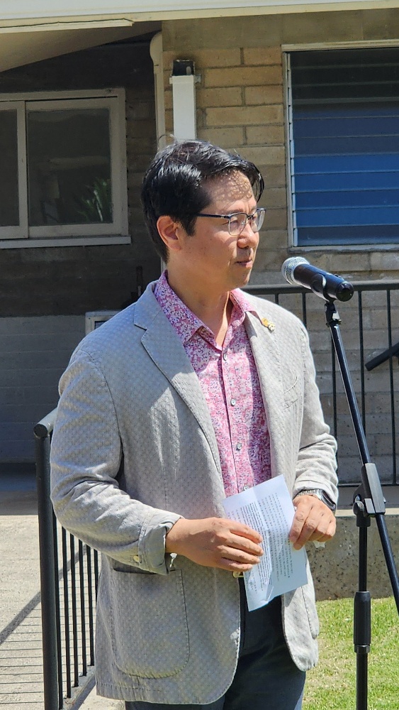 서대영 한인회장이 축사중이다. @뉴스코리아 김무성 동포기자