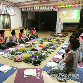 꽃 명상 프로그램 진행 모습 @화순군