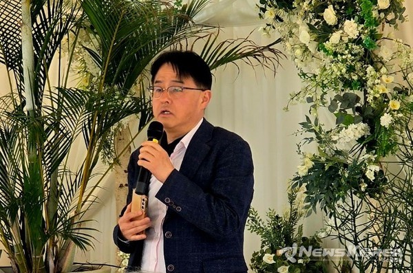 ▲축사를 하고 있는 장혁 천안시의원 @뉴스코리아 최신 기자