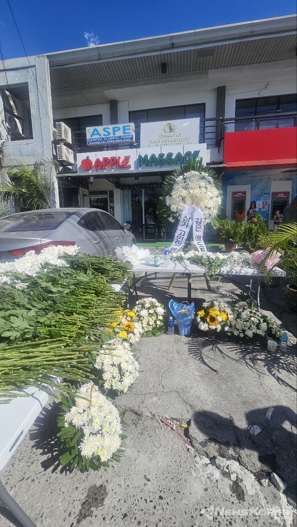 희생자를 추모하기 위한 공간이 현지 거주 동포들에 의해 자발적으로 개설 되었다. @뉴스코리아 황장익 특파원