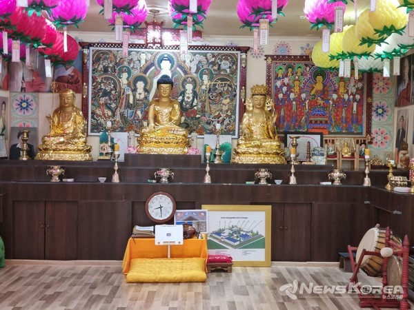 ▲ 타슈켄트 자은사 법당 @뉴스코리아 신현권 특파원