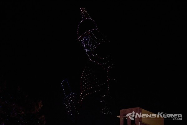 드론라이트 쇼 모습 @아산시