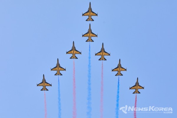 블랙이글스 에어쇼 모습 @아산시