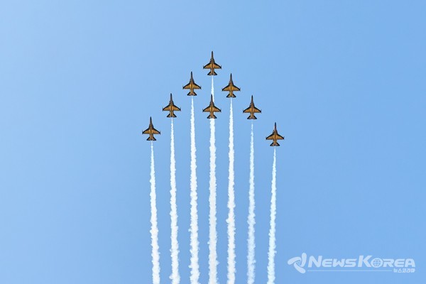 블랙이글스 에어쇼 모습 @아산시