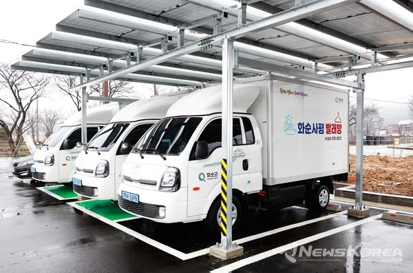 화순 사평 빨래방 수거․배달 전용 차량 @화순군