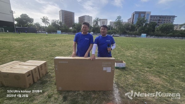 ▲타슈켄트 야까샤라이 스타디움에서 열린 한인회 체육대회의 이모저모 @뉴스코리아 신현권 특파원