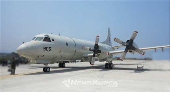 해군항공사령부 P-3CK 해군초계기(해군본부 사진,  @뉴스코리아 박광호 기자