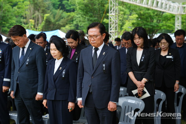 6일 천안보훈공원에서 열린 현충일 추념식이 열렸다. @천안시