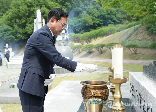 6일 천안보훈공원에서 열린 현충일 추념식이 열렸다. @천안시