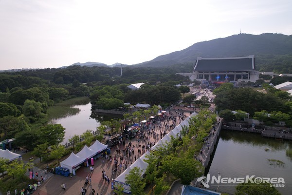 ‘2025 천안 K-컬처박람회’ 항공 사진. @천안시