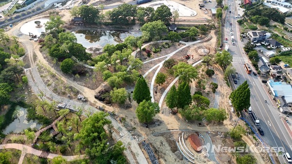천안삼거리공원 명품화 재개발 사업 추진 모습.@천안시