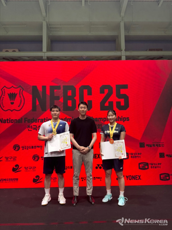 사진 왼쪽부터 왕찬-정나은 선수 @화순군