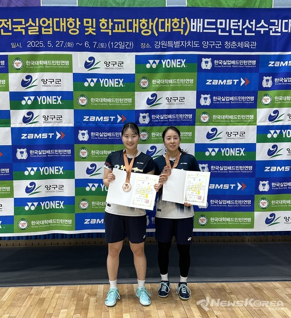 사진 왼쪽부터 정나은-김보민 선수 @화순군