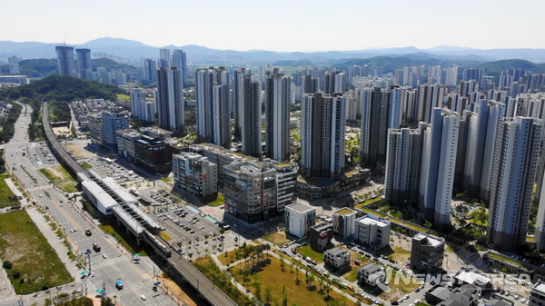 탕정역 주변 신도시 모습 @아산시