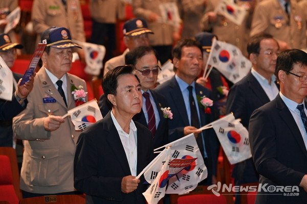 대한민국월남전참전자회 충남도지부 창립 제16주년 기념식’이 3일 충남도청 문예회관에서 열렸다. @충청남도 