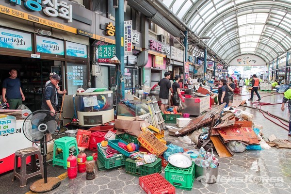 수해복구 현장 @당진시
