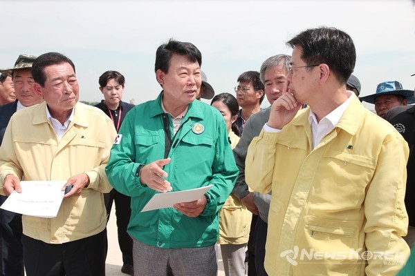 농림축산식품부 강형석 차관 당진시 논콩 피해 현장 방문 @딩진시