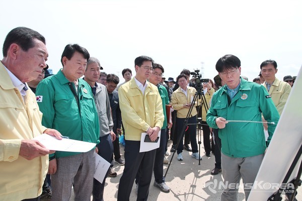 농림축산식품부 강형석 차관 당진시 논콩 피해 현장 방문 @딩진시