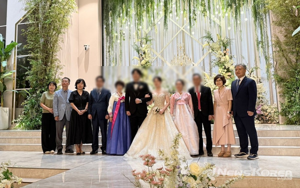 지난 7월 20일 '행복웨딩데이'를 통해 결혼식을 올린 베트남 커플 @천안시다문화가족지원센터