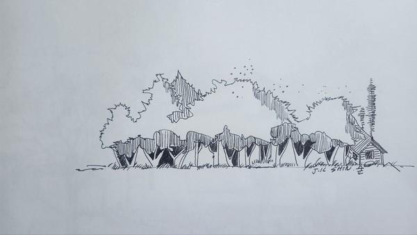 삽화 : 숲(21*29.7 펜드로잉) @작가 신종국 