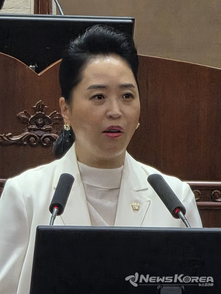 5분 발언중인 이지원 의원 @뉴스코리아 김현미 기자