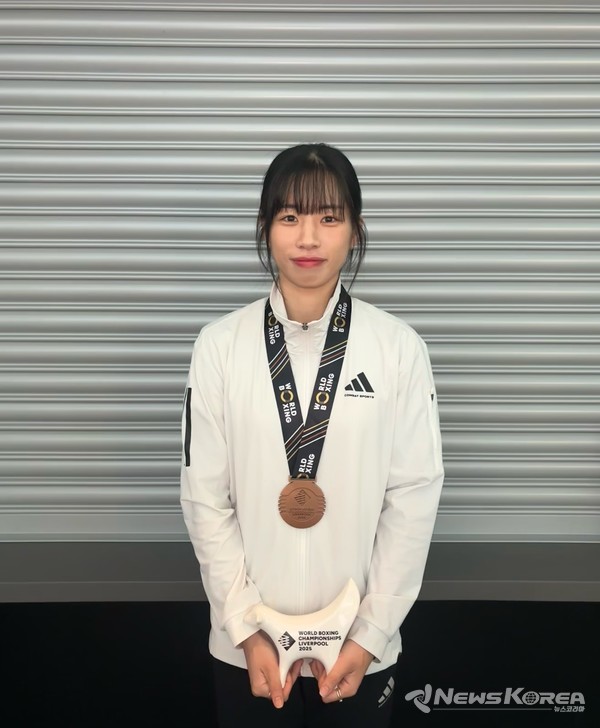 2025 월드 복싱 세계선수권대회에서 동메달을 획득한 임애지 선수 @화순군