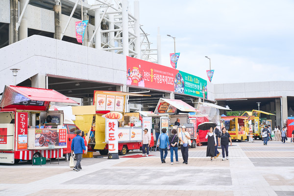 24일 천안종합운동장  ‘천안흥타령춤축제 2025’ 전경. @천안시