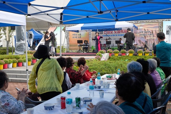 선장포 노을축제 현장 모습 @아산시