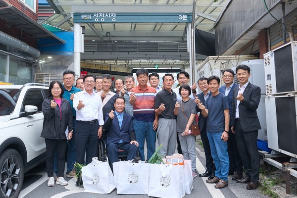 김석필 천안시장 권한대행 부시장 천안중앙시장과 성정시장을 방문 @천안시