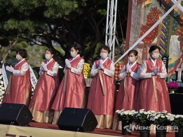 '제7회 영산위령제가 국립 망향의동산에서 열렸다. @뉴스코리아 최신 기자&nbsp;