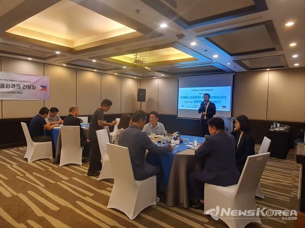 한국인구정책연구회 문대진 부회장이 코피노 관련 모두 발언중이다. @뉴스코리아 최신 특파원