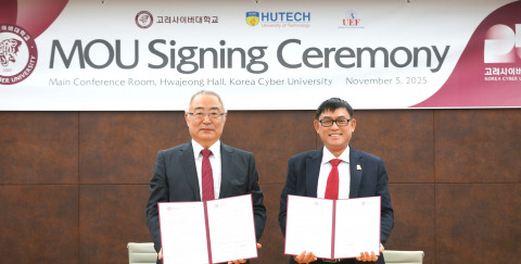 고려사이버대학교와 베트남 호치민경제금융대학교(UEF)가 글로벌 비즈니스 교육 협력을 위한 업무협약(MOU)을 체결했다. @고려사이버대학교